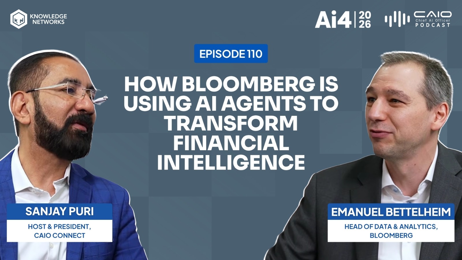 How Bloomberg Is Using AI Agents to Transform Financial Intelligence | Emanuel Bettelheim | AI4 2026