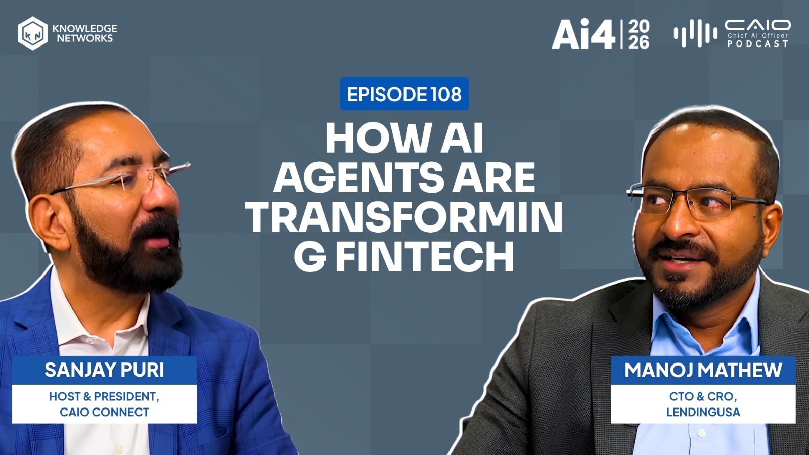 How AI Agents Are Transforming Fintech | Manoj Mathew on AI, Lending & Governance | AI4 2026